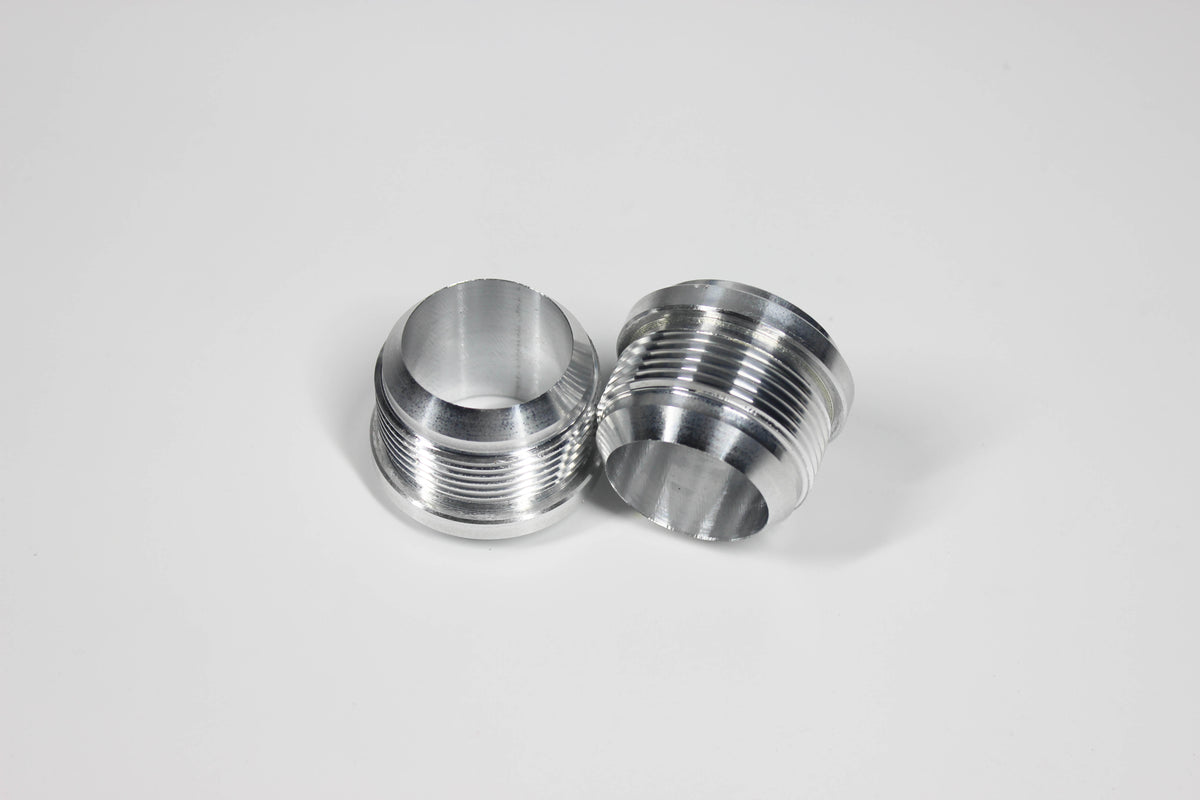 REMTUNE 2-Pack 16AN Male Weld Bung Fittings - 6061 Aluminum Billet For Fuel/Oil Lines - Secure Welded Connections