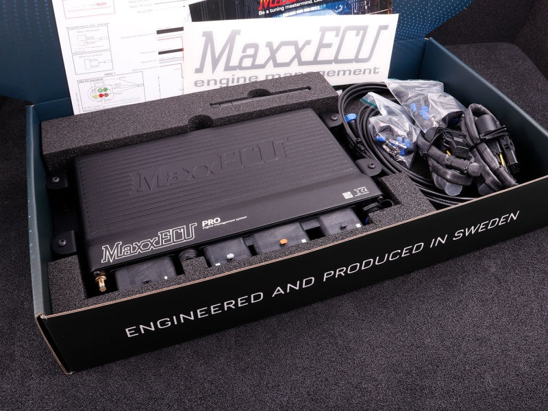 MaxxECU PRO PREMIUM ECU kit with harnesses, accessories and LSU 4.2 sensor