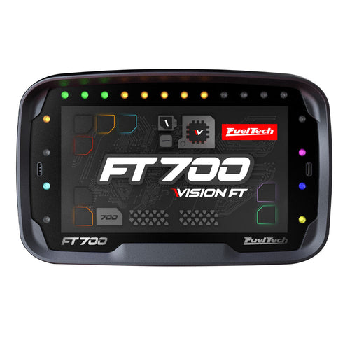 FuelTech FT700 ECU touchscreen display front view