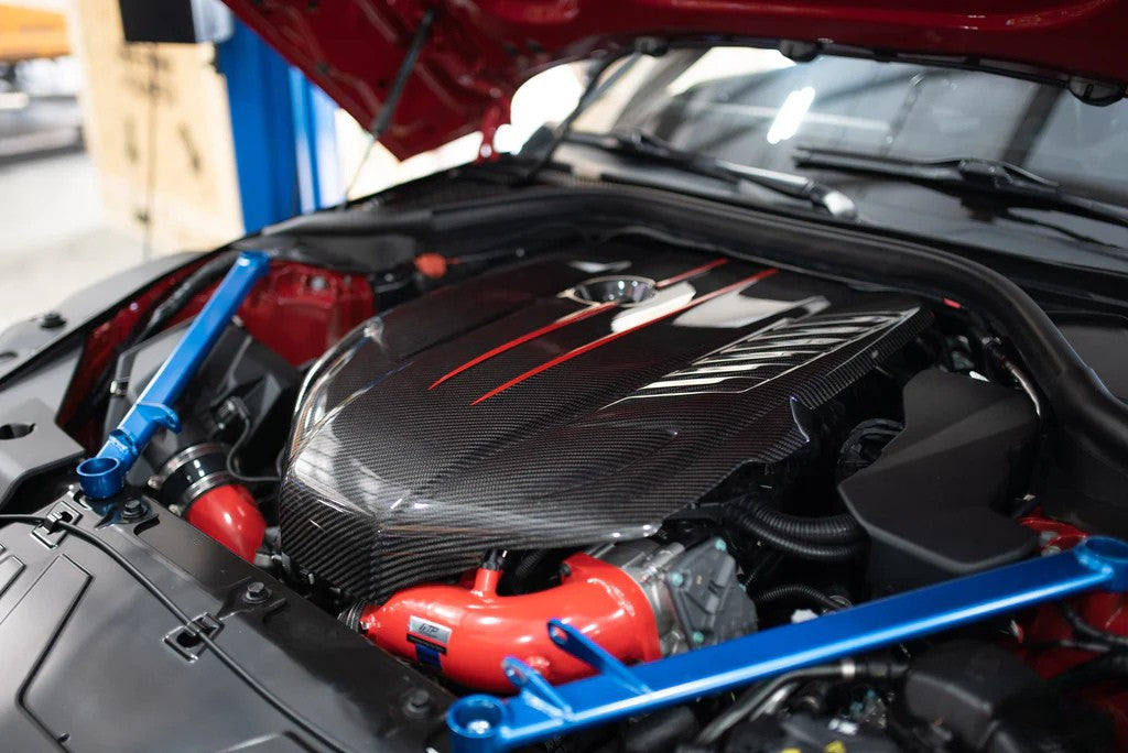 Titan Motorsports A90 Toyota Supra MKV Engine Cover Full Glossy Carbon