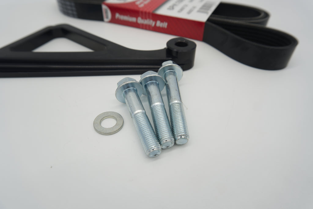 Autosports Engineering Billet 2JZ 1JZ AC Air Conditioning Delete Bracket - BLACK