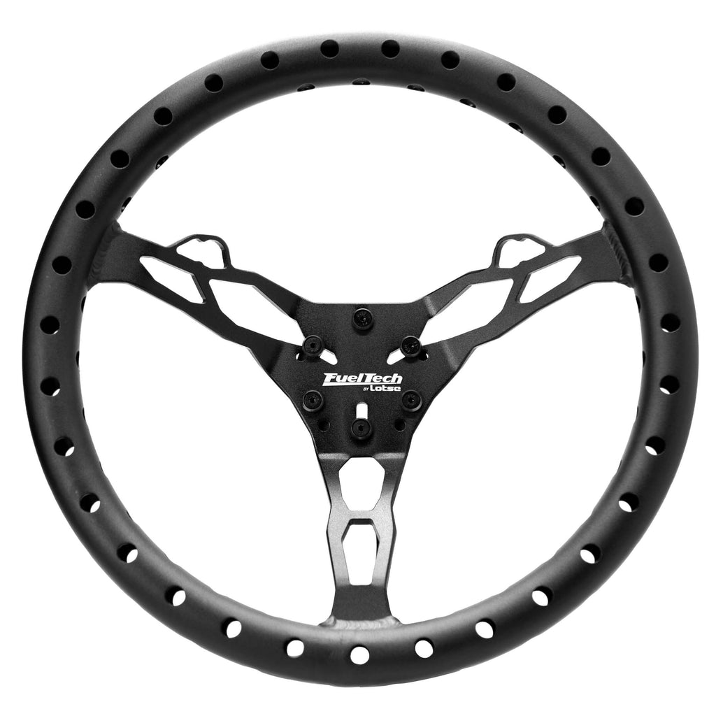 FuelTech FT DragRace aluminum steering wheel front