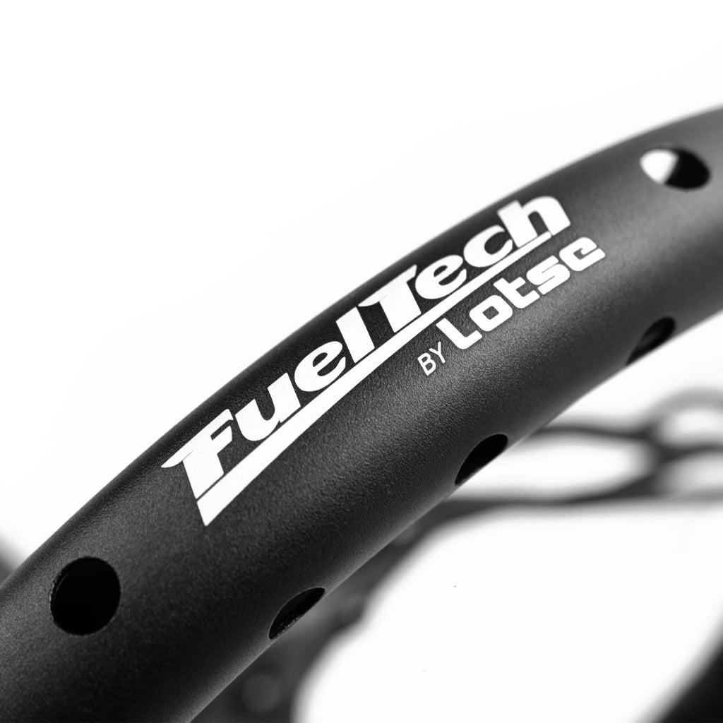 FuelTech FT DragRace wheel perforated spokes detail