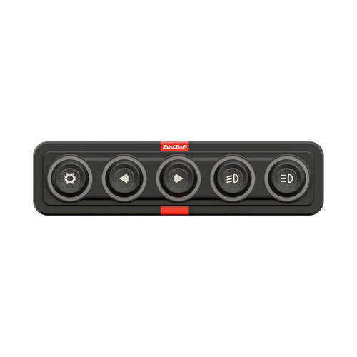 FuelTech SwitchPanel-5 Mini 5-button racing switch panel front view