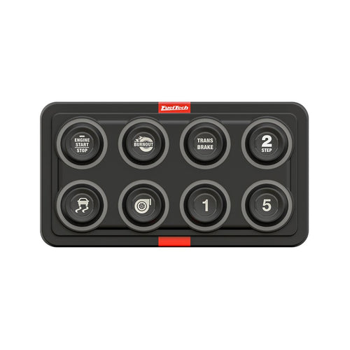 FuelTech SwitchPanel-8 Mini 8-button racing switch panel front view