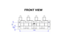 Load image into Gallery viewer, FuelTech CDI ignition coil bracket dimension drawing