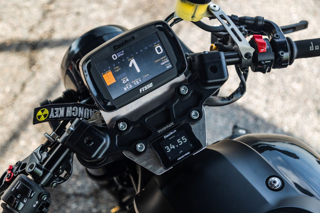 FuelTech FT550 ECU on a racing motorcycle