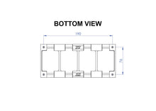 Load image into Gallery viewer, FuelTech CDI coil bracket second dimension drawing