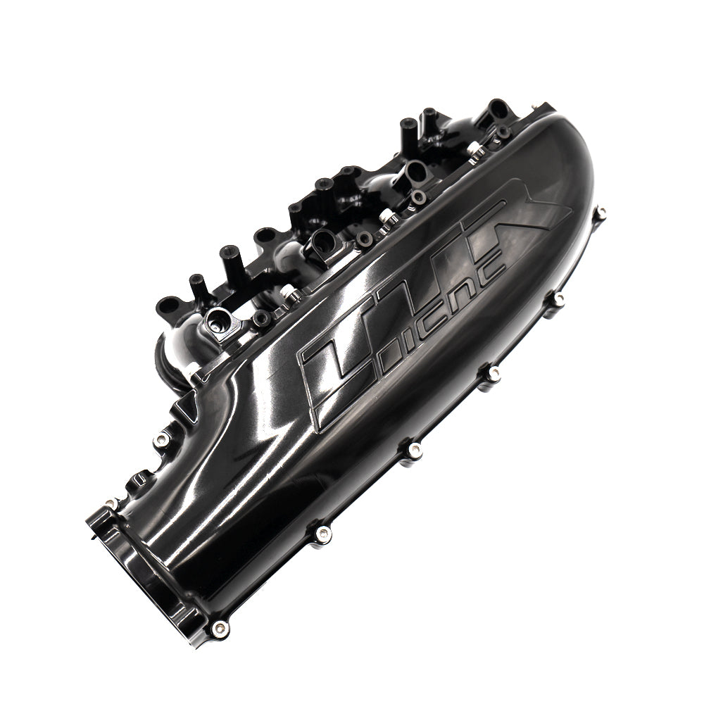 FuelTech billet intake manifold for Yamaha 1.8L PWC engine top view