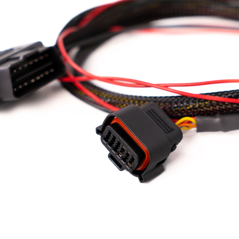 OBD2 connector end of FuelTech NanoPRO adapter harness