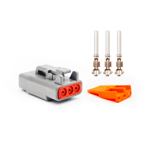 FuelTech DTM 3-way male sealed connector kit
