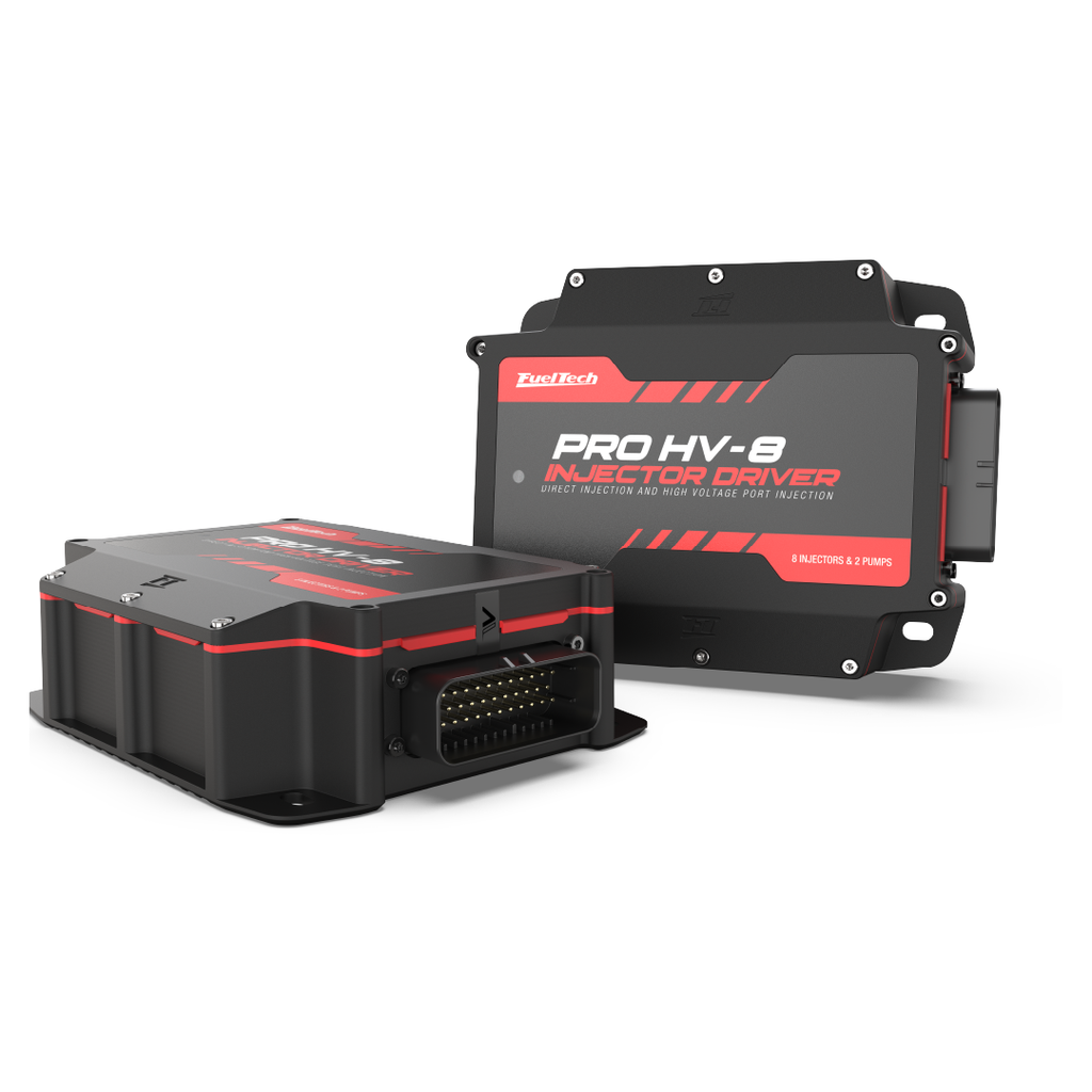 FuelTech PRO HV-8 high voltage injector driver angled view