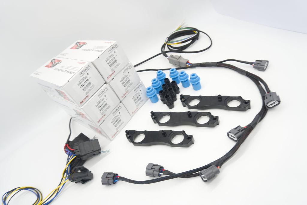 Autosports Engineering 2JZ R35 VR38 GTR Smart Coil Bracket BLACK - TURNKEY KIT