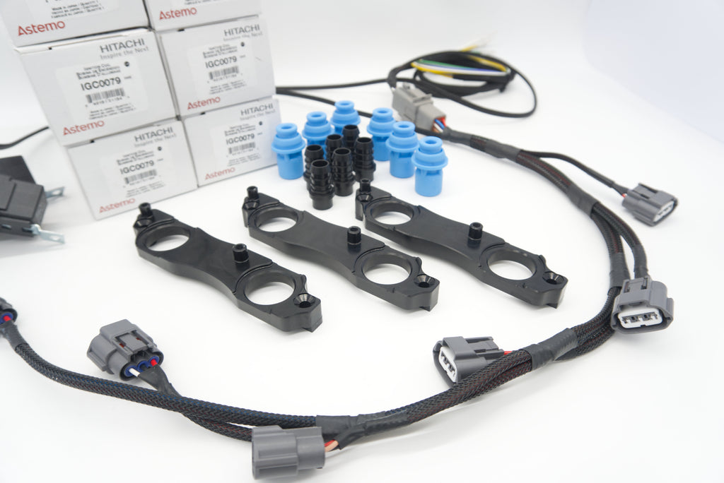 Autosports Engineering 2JZ 1JZ  Nissan R35 Coil Brackets BLACK