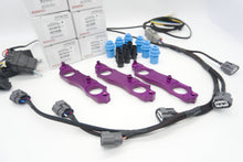 Load image into Gallery viewer, Autosports Engineering 2JZGTE Non VVTI R35 VR38 GTR Smart Coil Bracket PURPLE - TURNKEY KIT