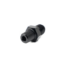 Load image into Gallery viewer, FuelTech black anodized -4AN to NPT fitting side view