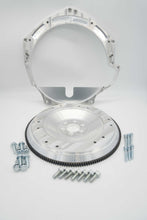 Load image into Gallery viewer, LS billet adapter plate mounted to Dodge Ram ZF 8HP transmission bellhousing