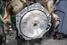 Load image into Gallery viewer, LS to 8HP adapter plate showing integrated dust shield and starter pocket
