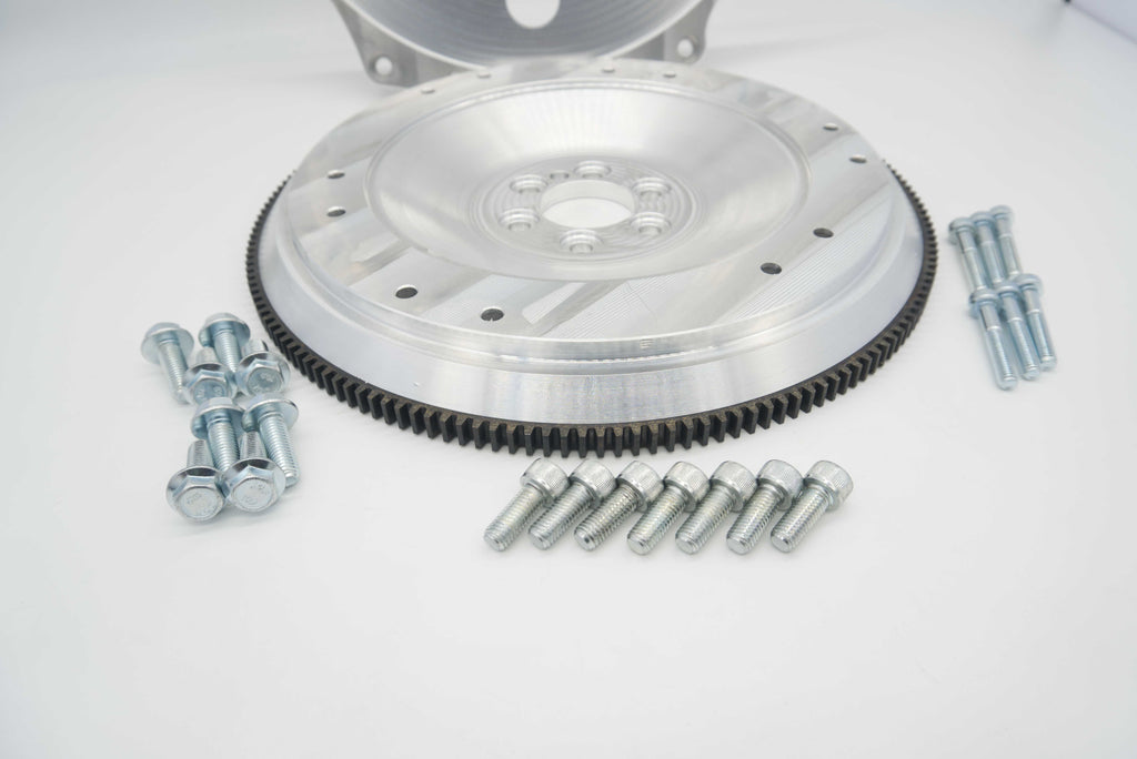 Billet 6061 flex plate with hardened steel starter ring gear for LS to 8HP swap