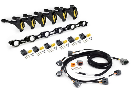 Haltech R35 Coil Conversion Kit for Toyota JZ- Includes bracket coils, connectors and harness - HT-120201
