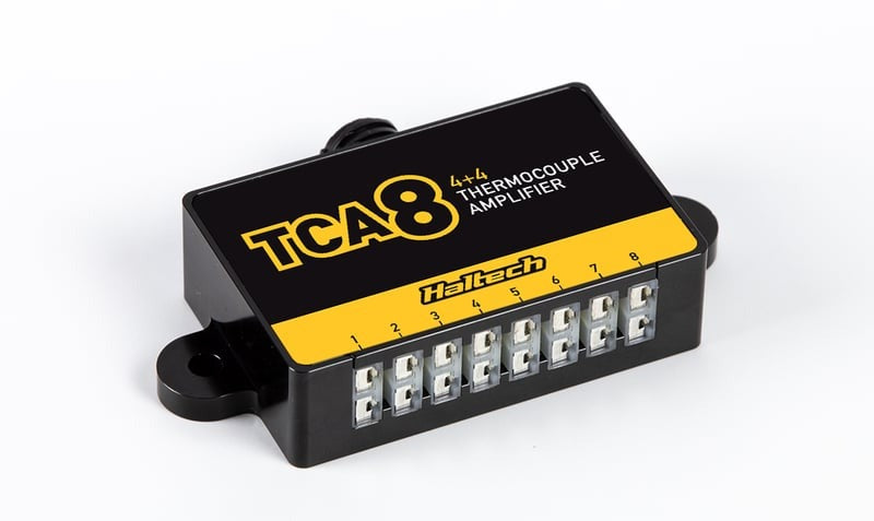 Haltech TCA-8 (4+4) Eight Channel Thermocouple Amplifier Programmed as TCA-4A and TCA-4B - HT-059908