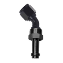 Load image into Gallery viewer, Fragola -8AN 45 Degree EZ Street Hose End Black
