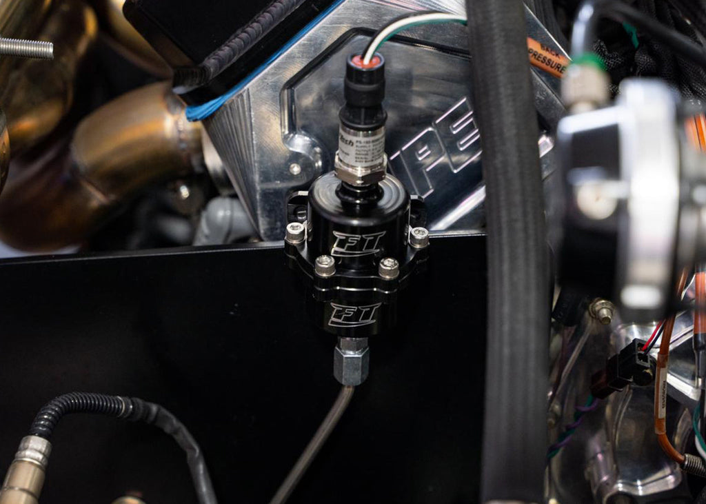 FuelTech backpressure canister 1/8 NPT ports detail