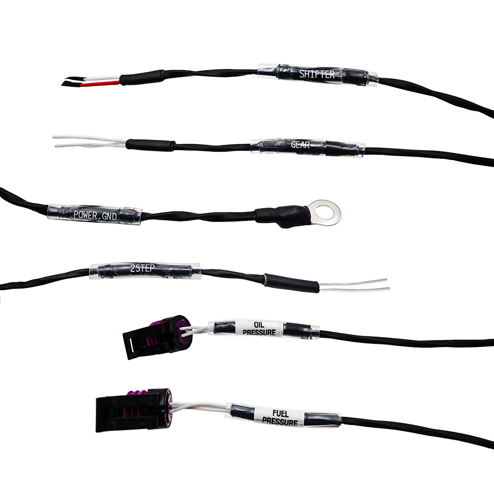 FuelTech Suzuki 1300 harness heat shrink sleeving detail