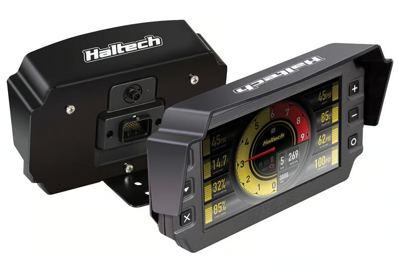 Haltech iC-7 Mounting Bracket with Integrated Visor - HT-060071