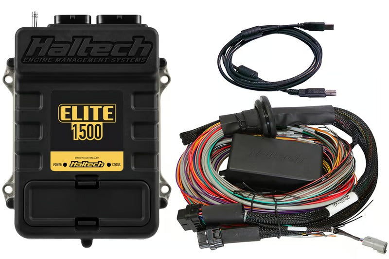 Haltech Elite 1500 + Premium Universal Wire-in Harness Kit Length: 2.5m (8') - HT-150904