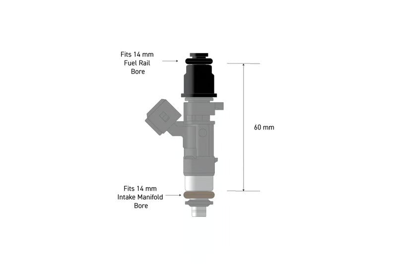 Haltech Fuel Injector Adapter - 14mm 3/4 to Full Length - HT-080004