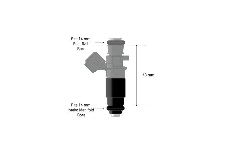 Haltech Fuel Injector Adapter - 14mm Base - T-080007