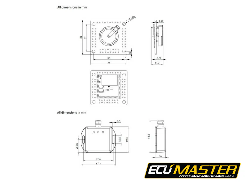 ECU Master Wireless Racing Panel Kit