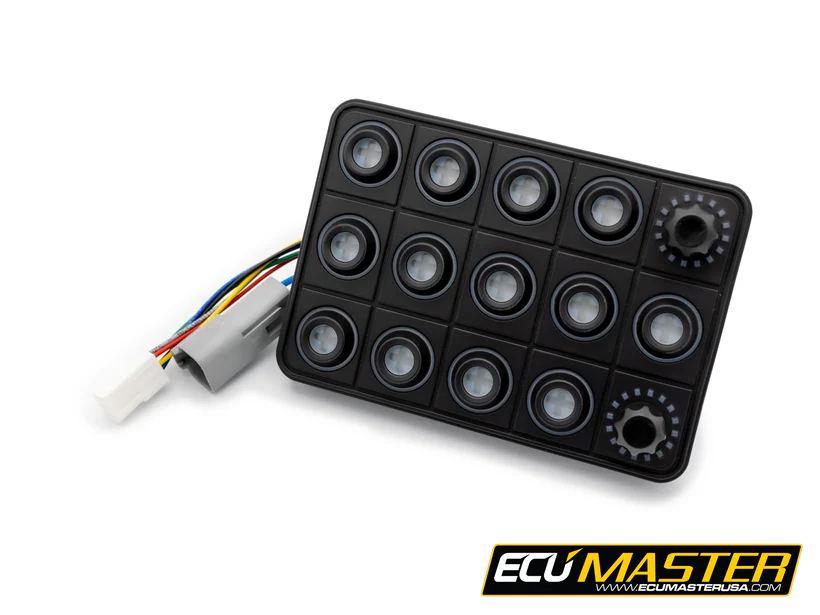 ECU Master 15-Position CAN Keyboard w/ Rotary Switches