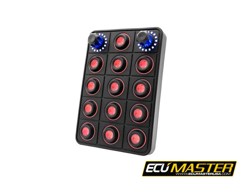ECU Master 15-Position CAN Keyboard w/ Rotary Switches