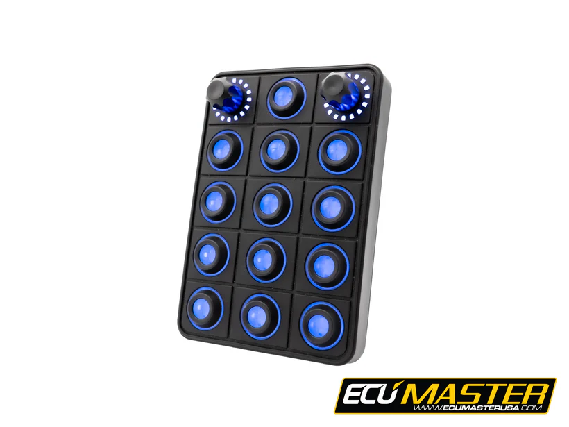 ECU Master 15-Position CAN Keyboard w/ Rotary Switches