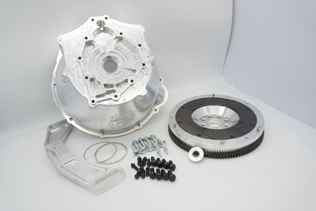 ASE 2JZ 1JZ to 350Z Billet Bell Housing Flywheel Combo