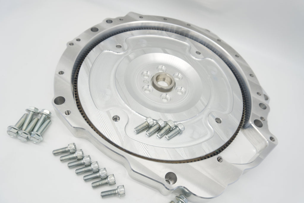 Autosports Engineering LS to Jaguar 8HP conversion kit with billet adapter plate, flex plate and hardware