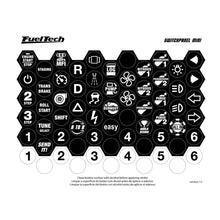 Load image into Gallery viewer, FuelTech SwitchPanel Mini button label sticker sheet